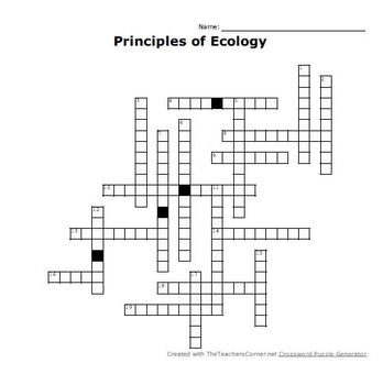 principles of ecology answers